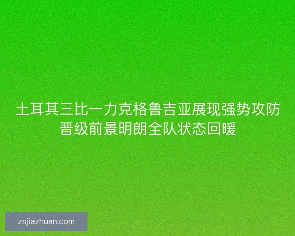 土耳其三比一力克格鲁吉亚展现强势攻防晋级前景明朗全队状态回暖